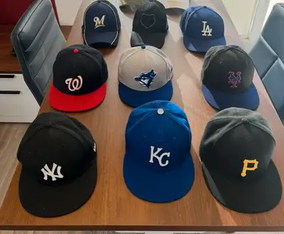 Hats - never worn for sale : Fitted hats are size 7 1-2 except NYY which is 7 3-8 - $25 each - Memph...