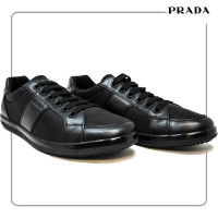 Prada Men's Leather/Nylon Sneaker Black 4E2845 10.5US