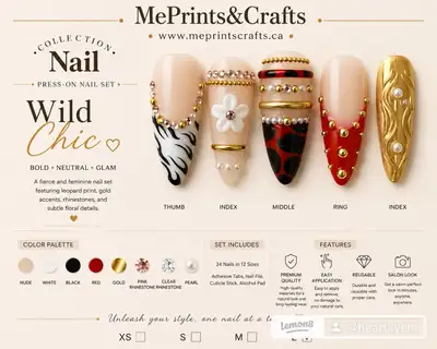 Wild Chic Press-On Nail Set, View more