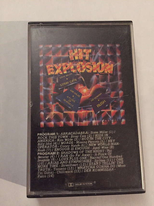 Hit Explosion Songs on Cassette  in Arts & Collectibles in North Bay