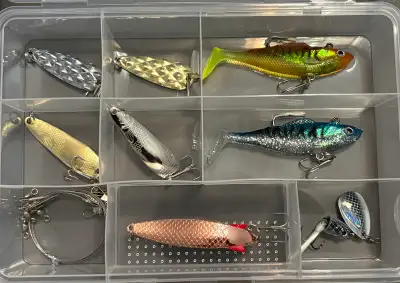 Fishing Lures and Tackle Box Brand New, View more