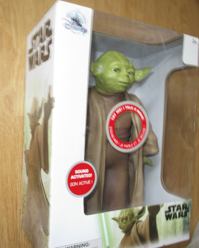 Star Wars Disney Store 10” Talking Yoda in Arts & Collectibles in Edmonton - Image 2