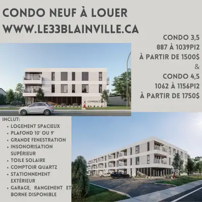 Condo 3,5 Blainville