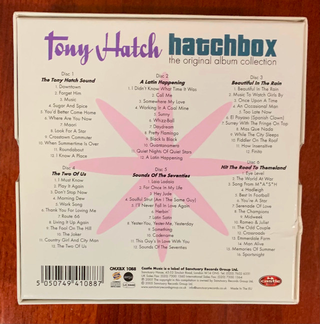 TONY HATCH HATCHBOX 6 CD box set, original album collection in CDs, DVDs & Blu-ray in City of Toronto - Image 3