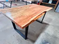 Live edge maple table