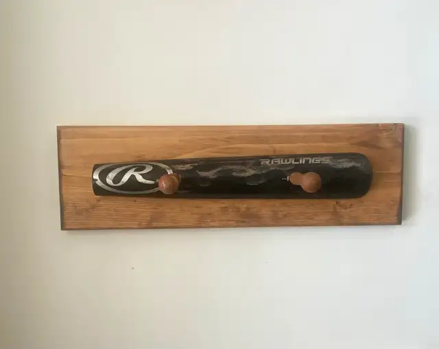Baseball bat coat rack. in Home Décor & Accents in Calgary - Image 2