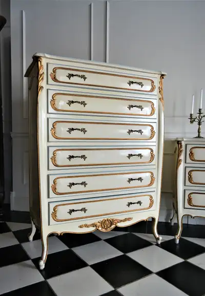 Antique French Tall Dresser, View more