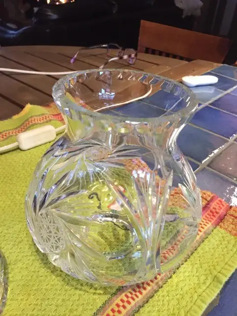 PINWHEEL CRYSTAL LAMP BOUGHT IN PRAGUE. UNIQUE EXCELLENT 2 PCS in Indoor Lighting & Fans in City of Montréal - Image 4