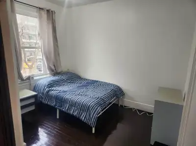 Wi-Fi, laundry and utilities included. Three rooms, full bath and half kitchen. Parking 50$.