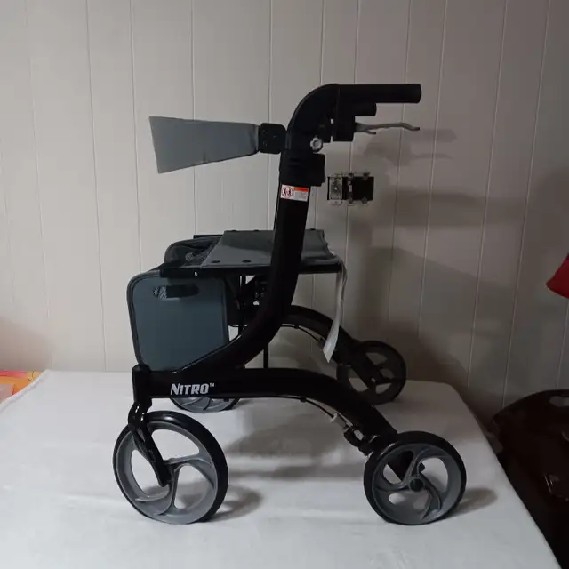 Walker - Rollator Nitro Aluminum Walker with 10" Casters in Health & Special Needs in Edmonton - Image 4