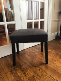 Solid Wood  Grey Performance Fabric Upholstered Versatile Bench