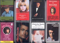 8 Cassettes audio d'artistes français des années '60