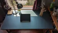 IKEA Desk gray/turquoise 120x60 cm (47 1/4x23 5/8 ")