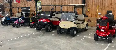 McIntyre Arena this weekend! We have Brand New Yamaha Golf Carts, late-model top quality used carts...