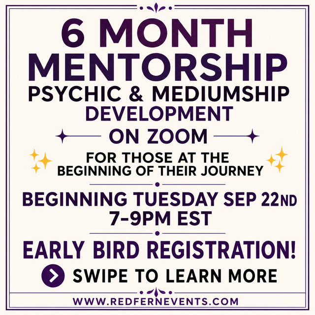 6 month online mentorship - Psychic & Mediumship Development