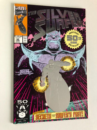 Silver Surfer #50 comic Embossed Cover! Thanos! $30 OBO