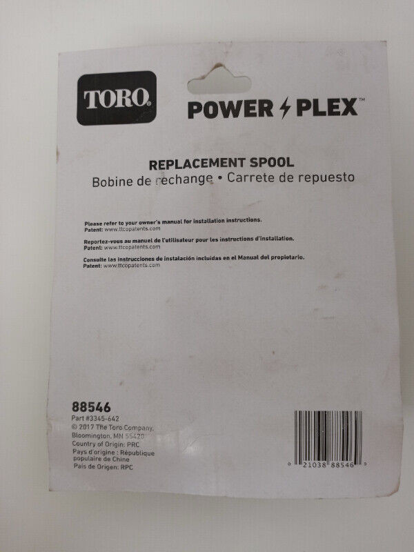Toro PowerPlex 14" Dual Line Replacement Spool (3 Count) 88546 in Lawnmowers & Leaf Blowers in Kitchener / Waterloo - Image 4