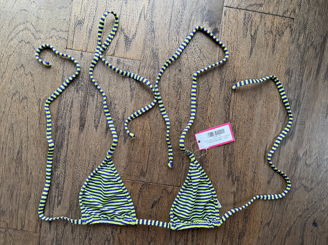 Wicked Weasel 449/312 bikini set (size L/S) NWT striped in Other in St. Catharines - Image 4