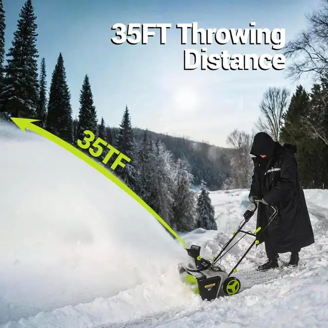 DEKOPRO 40V Cordless Snow Blower, 20-Inch Electric Thrower with in Snowblowers in Mississauga / Peel Region - Image 11