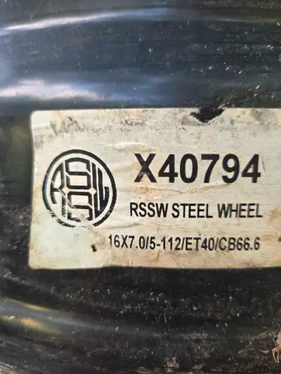 5 bolt, steel tire rims. Good condition.