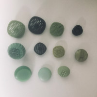 Buttons - dark & light green