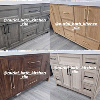 Modern bathroom vanity kitchen cabinets quartz countertop 