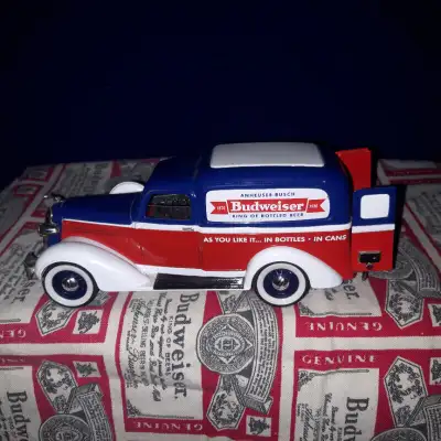 This item is a RARE Budweiser Dodge Panel Delivery Van 1:24 scale diecast. IF YOU ARE SEEING THIS AD...
