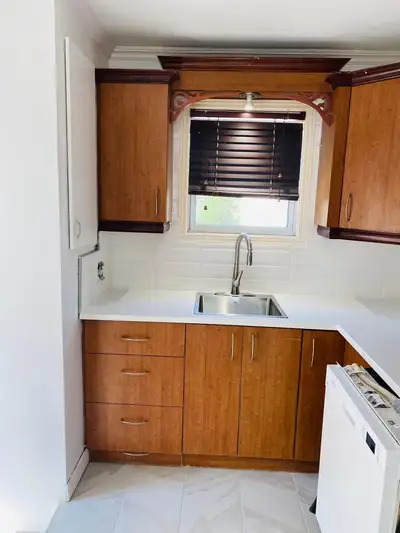 Session de bail. Appartement 5 1/2 (3 chambres) sur 2 étages + sous-sol, situé à 2mn à pied du cégep...