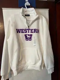 New w tag Western Mustangs sweater, man small fit M woman