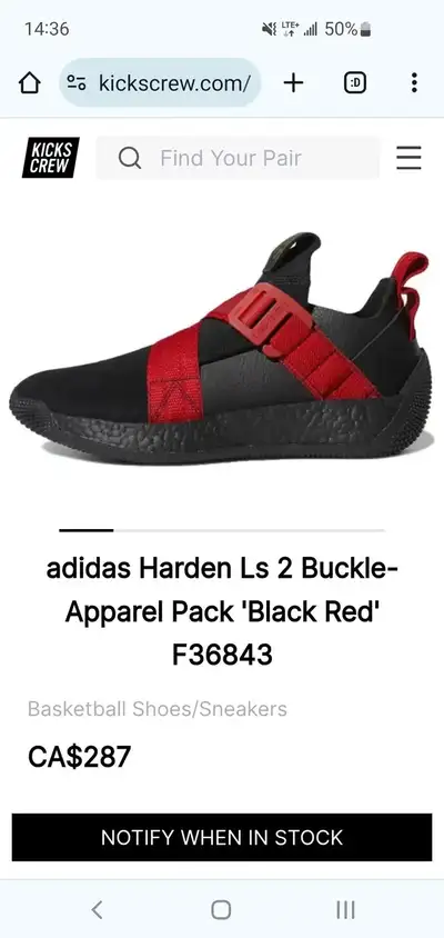 Shoes Souliers Baskets Adidas Harden Ls 2 Neuf 7.5us 40.5 41euro, Voir plus
