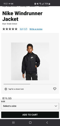 Youth Nike Jacket
