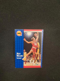 1991 Fleer Matt Bullard Forward Houston Rockets Card #289