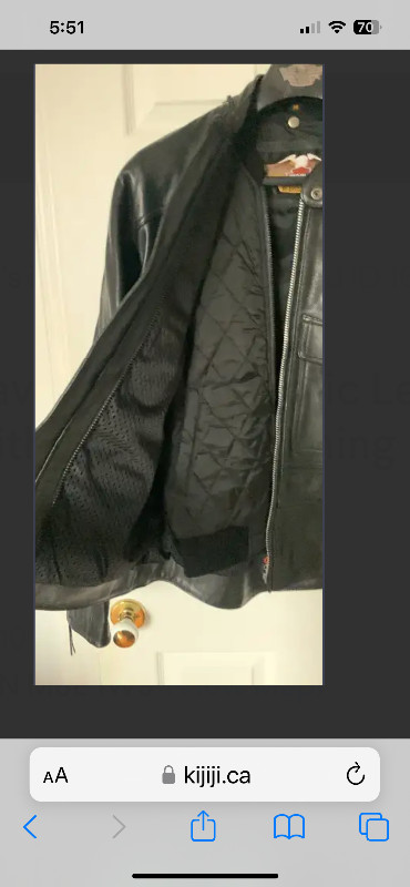 Harley Davidson Leather Jacket with Removable winter lining in Men's in City of Toronto - Image 4