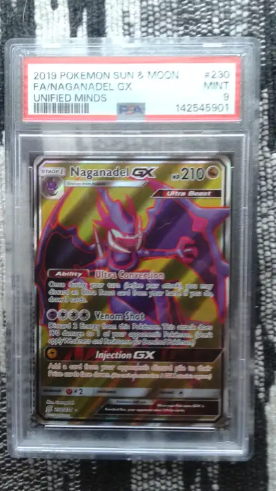 Pokemon Naganadel GX 230/236 PSA 9 Mint, View more