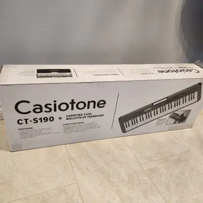 Casio CT-S190 Portable Electronic Piano Keyboard, 61-Key with Ca, View more