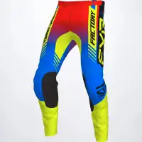 FXR pantalon motocross junior Clutch Pro MX blue / hivis *Neuf*