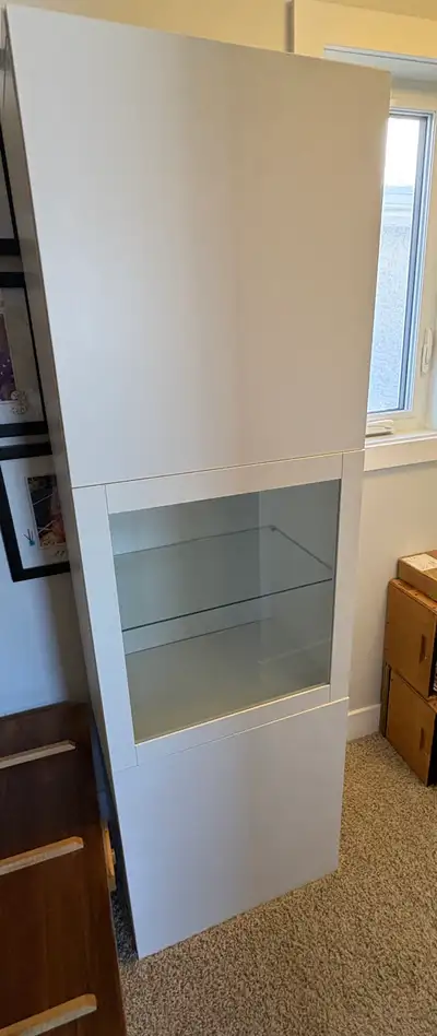 IKEA cabinet with glass door, View more
