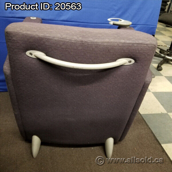 Purple Armchair w/ Swivel Cup Holder in Chairs & Recliners in Calgary - Image 2