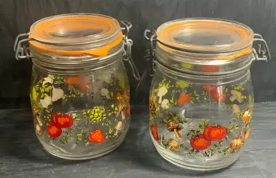 Arc France Vegetable Glass Canisters Jars with Bales, View more