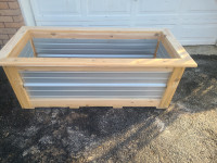 White Cedar and Steel Planter Box