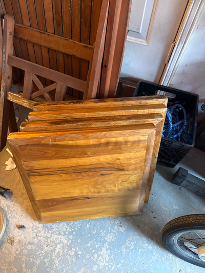 4 Wood Café Tabletops – Square – Sold Separately or as a Set, View more