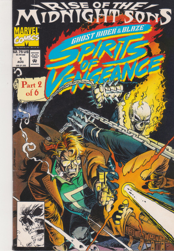 Marvel Comics - Ghost Rider/Blaze: Spirits of Vengeance #1,2,3,4 in Comics & Graphic Novels in Oshawa / Durham Region