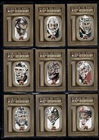 CARTE DE HOCKEY 2011-12 Between The Pipes 10th Anniversary SET