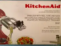 KitchenAid: 5 Blade Spiralizer: Peel, Core & Slice / Découpeur