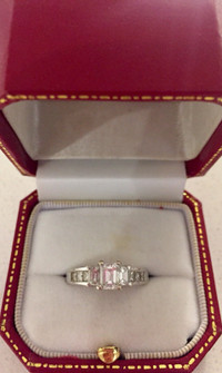 Emerald Cut Diamond Engagement Ring