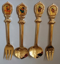 1988 XXIVth Summer Olympics SEOUL Olympics Gold Spoons and Forks