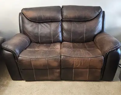 Leather Recliner Loveseat Sofa, View more