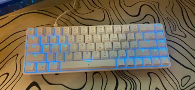 Tmkb T68se white mechanical keyboard, View more