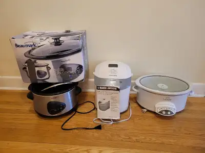 -Slow cooker, Crock-Pot , Bread maker, Panini press , View more