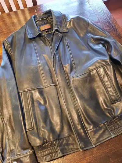mens leather coat, View more